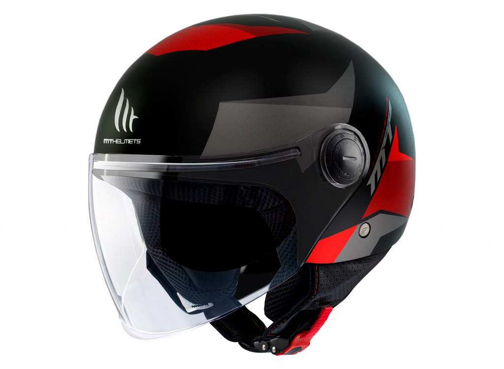 Jet helmet MT Helmets STREET S POKE B5 MATT RED XXS