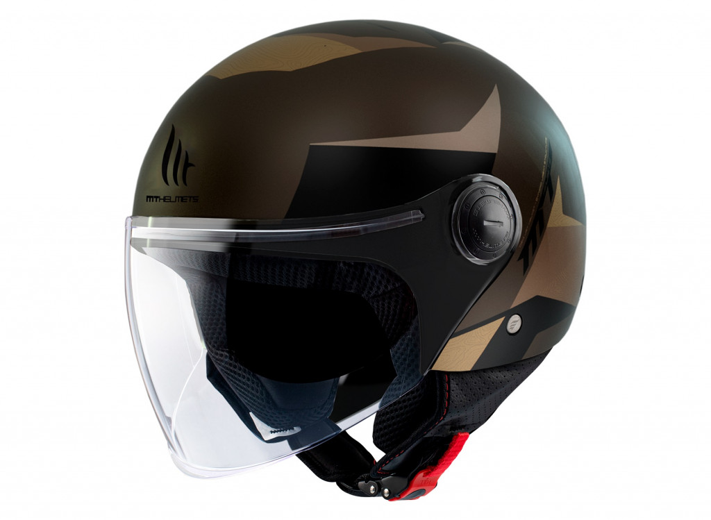 Jet helmet MT Helmets STREET S POKE C9 MATT BROWN XXS