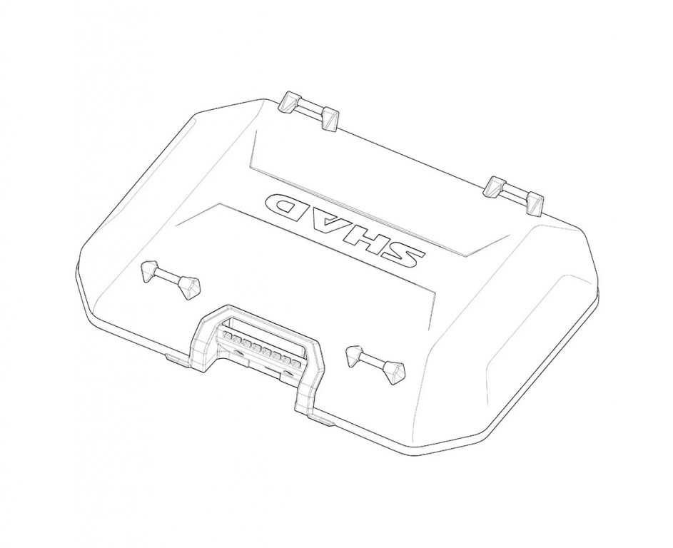 Complete lid SHAD 203913R for TR55