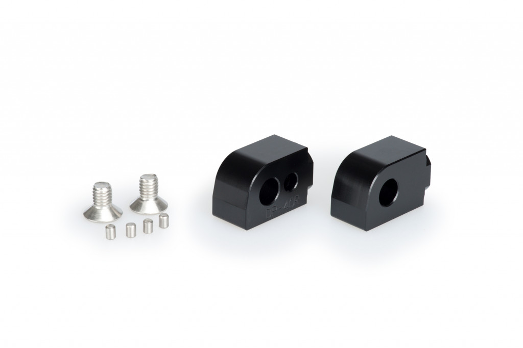 Footpeg adapters PUIG 20520N adjustable Crni for SUZUKI GSX-S 1000 2015-2026