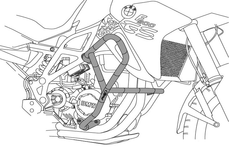 Engine guards PUIG 21192N Crni