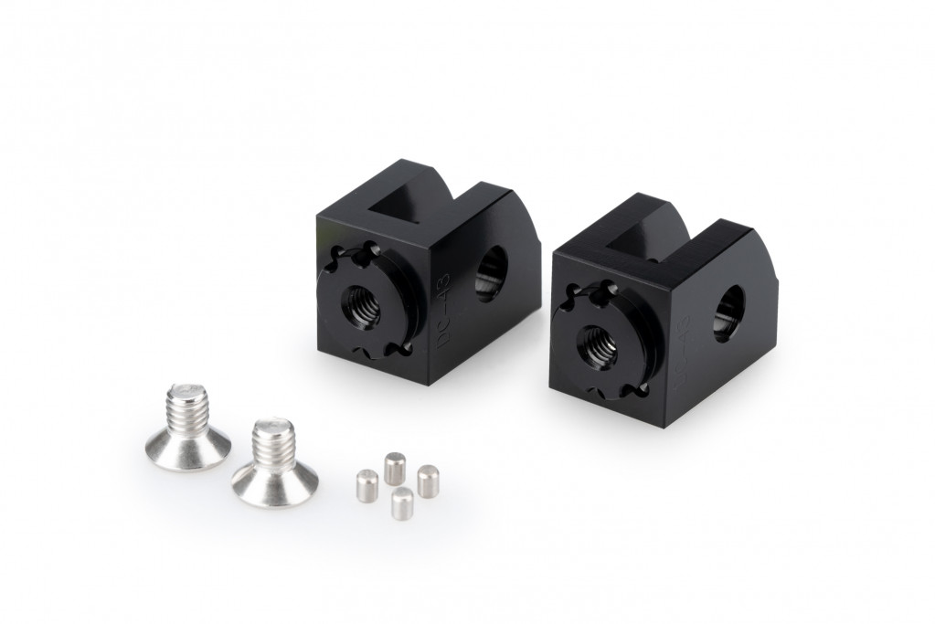 Footpeg adapters PUIG 21415N adjustable Crni