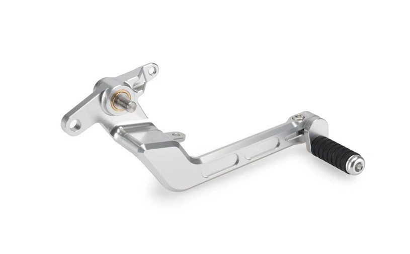 Brake foot pedal PUIG 21780P silver adjustable