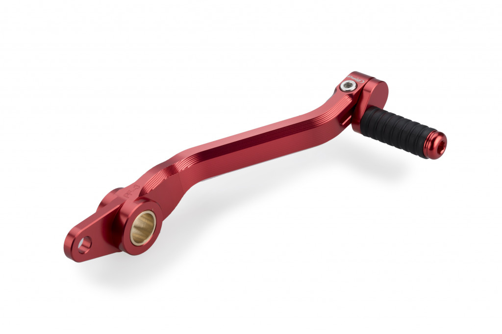 Brake foot pedal PUIG 22124R crven adjustable