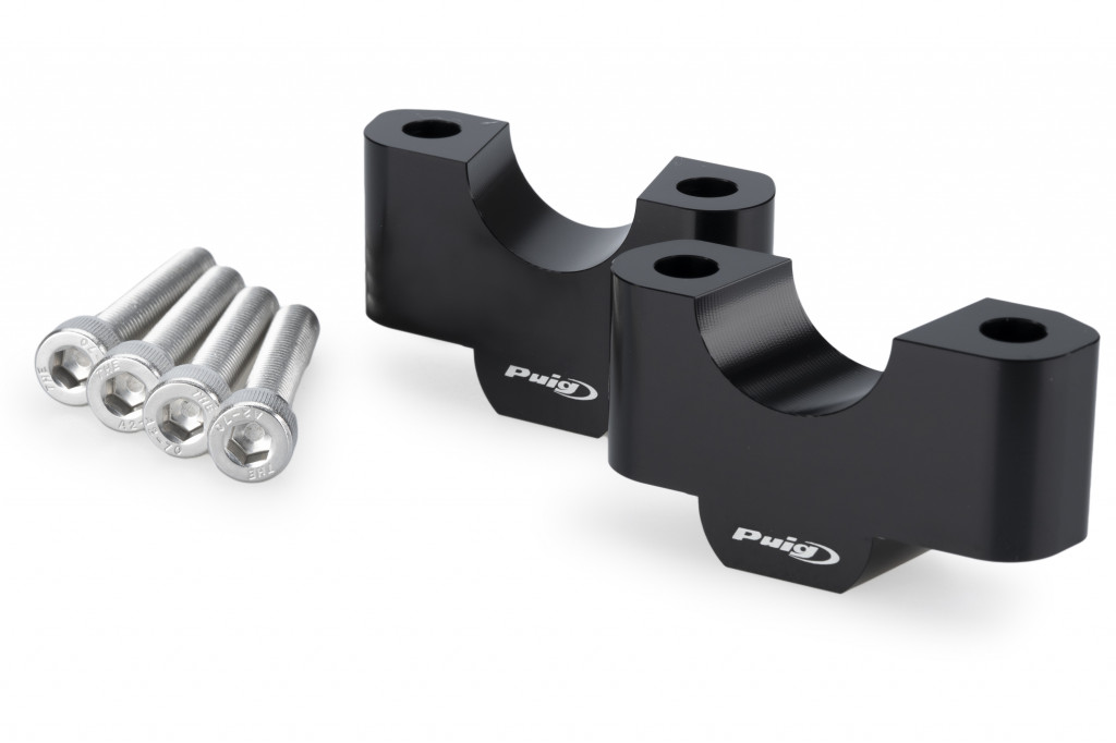 Risers PUIG 22530N Crni height 30mm, d 29mm