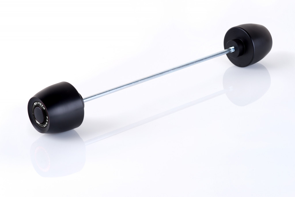 Axle sliders PUIG PHB19 22631N Crni without color caps, front