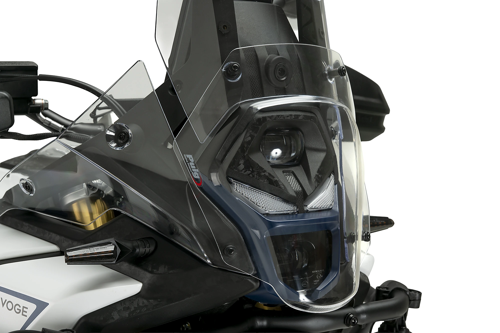 Headlight protector PUIG 22940W transparent for VOGE 800 Rally 2025-2026, VOGE DS 800 X RALLY 2025-2026