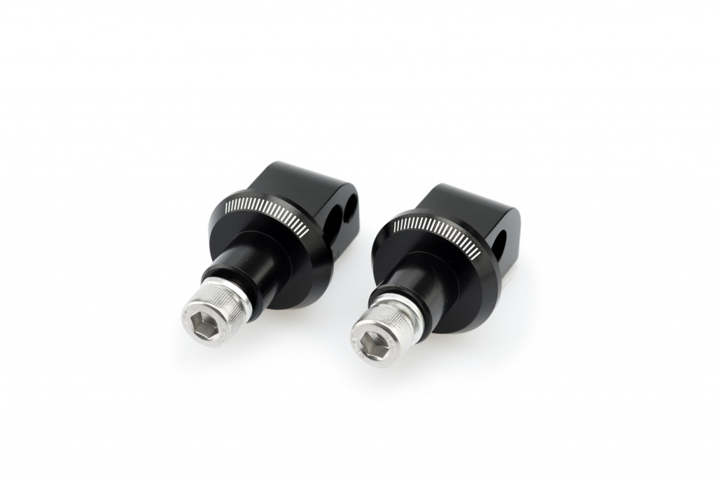 Footpeg adapters PUIG 6349N Crni for HONDA VFR 1200 F 2010-2016