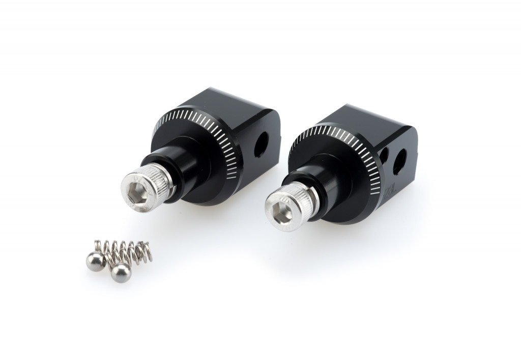 Footpeg adapters PUIG 6770N Crni for KTM Duke 390 2013-2016, KTM Duke 200 2012-2013