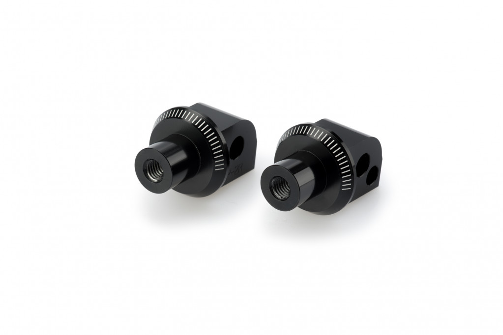Footpeg adapters PUIG 7233N Crni for APRILIA Caponord 1200 2013-2017