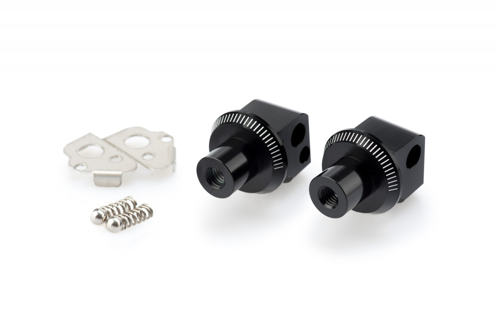 Footpeg adapters PUIG 7241N Crni for BMW G 650 GS 2011-2016
