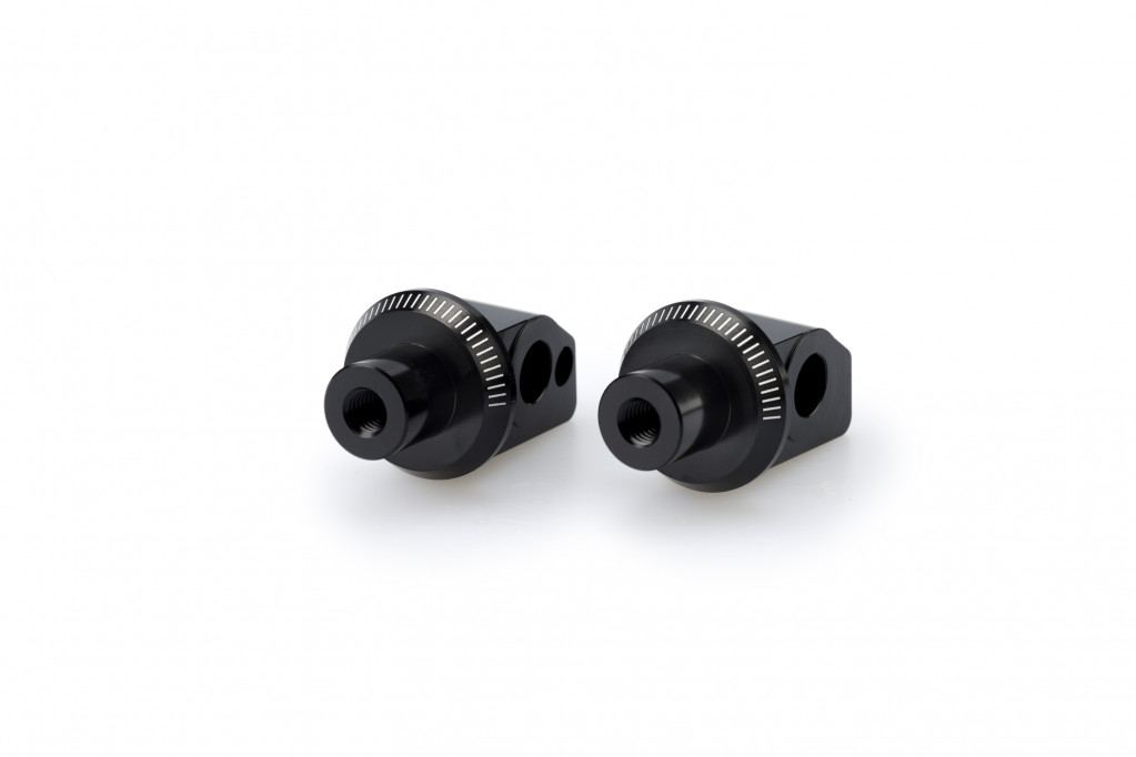 Footpeg adapters PUIG 7261N Crni for HONDA VFR 1200 X Crosstourer 2012-2018