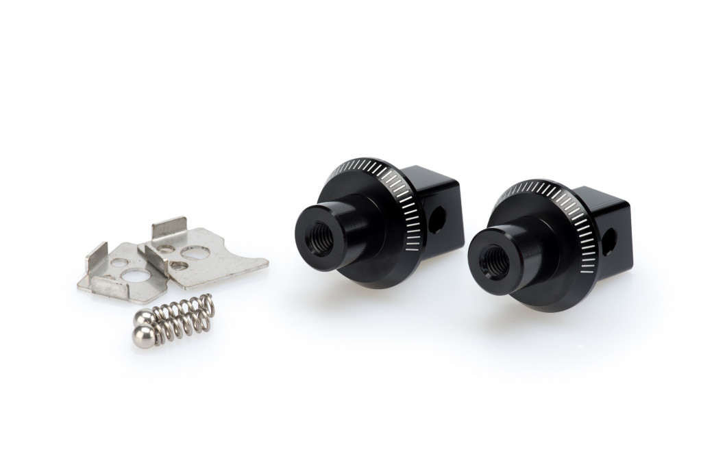 Footpeg adapters PUIG 7271N Crni for SUZUKI DL 650 V-STROM 2004-2026