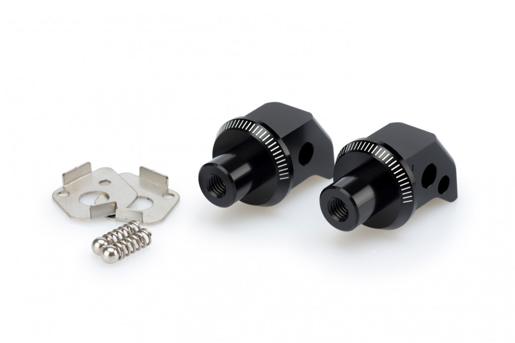 Footpeg adapters PUIG 7277N Crni for TRIUMPH Tiger 800 / Sport 2011-2018