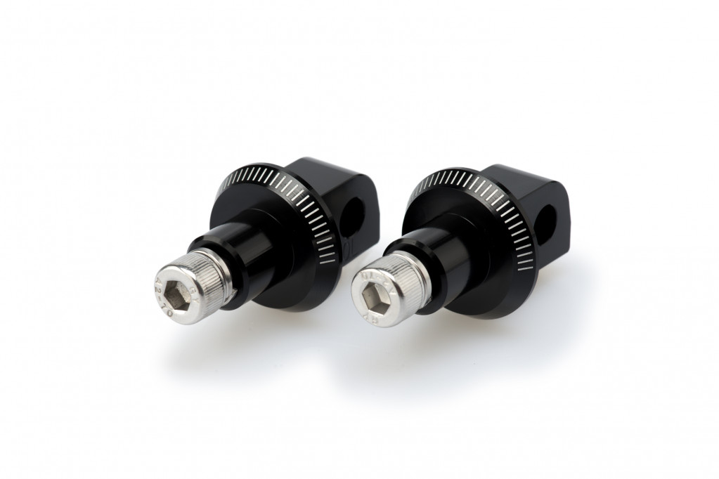 Footpeg adapters PUIG 7923N Crni for SUZUKI GSX-S 1000 2015-2026, SUZUKI GSX-S 1000 F 2015-2018