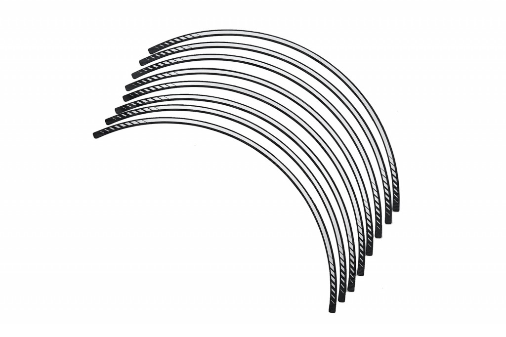 Rim strip PUIG PREMIUM 8431B white fluor set of 8 rim strips
