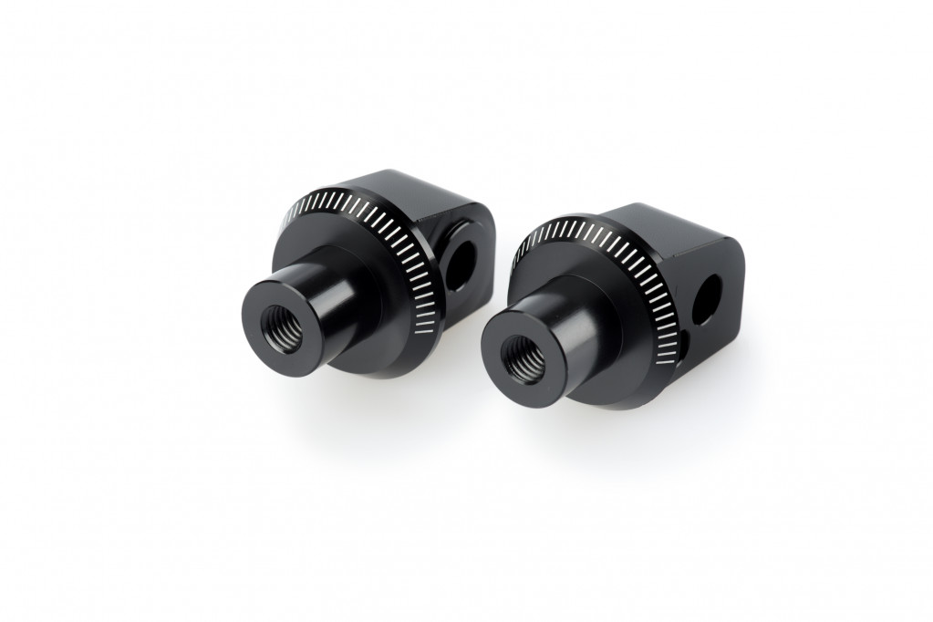 Footpeg adapters PUIG 8770N Crni for BMW G 310 GS 2017-2026, BMW G 310 R 2016-2024