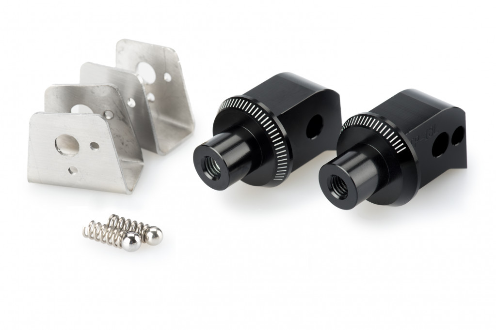 Footpeg adapters PUIG 8798N Crni for TRIUMPH Tiger 1200 Explorer / GT Explorer 2012-2018