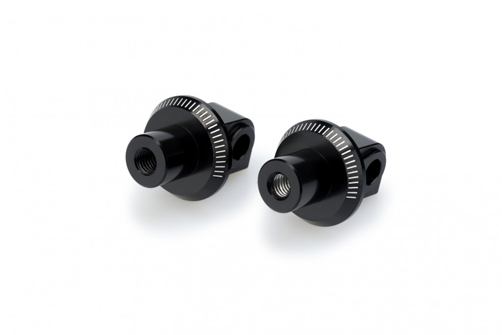 Footpeg adapters PUIG 9657N Crni for SUZUKI GSX 250 R 2017-2018