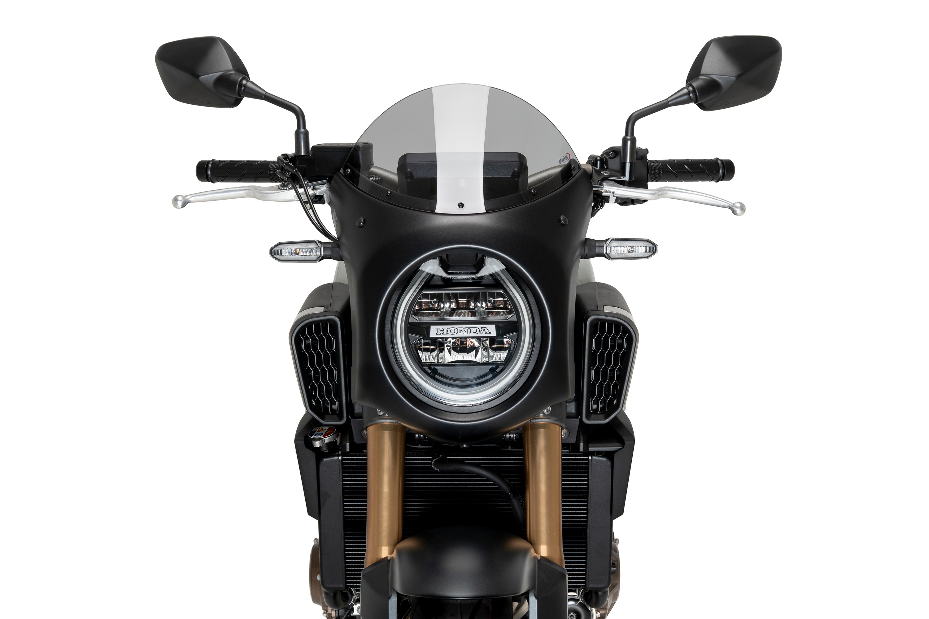 Semifairing PUIG RETRO 21962H smoke carbon liquid housing