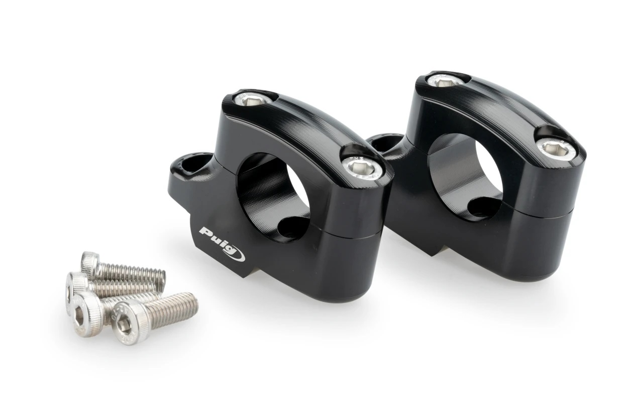 Risers PUIG PULLBACK 22038N Crni height 20mm, d 29,2mm for BMW R 1200 Nine T 2024-2025, BMW R 12 2024-2025