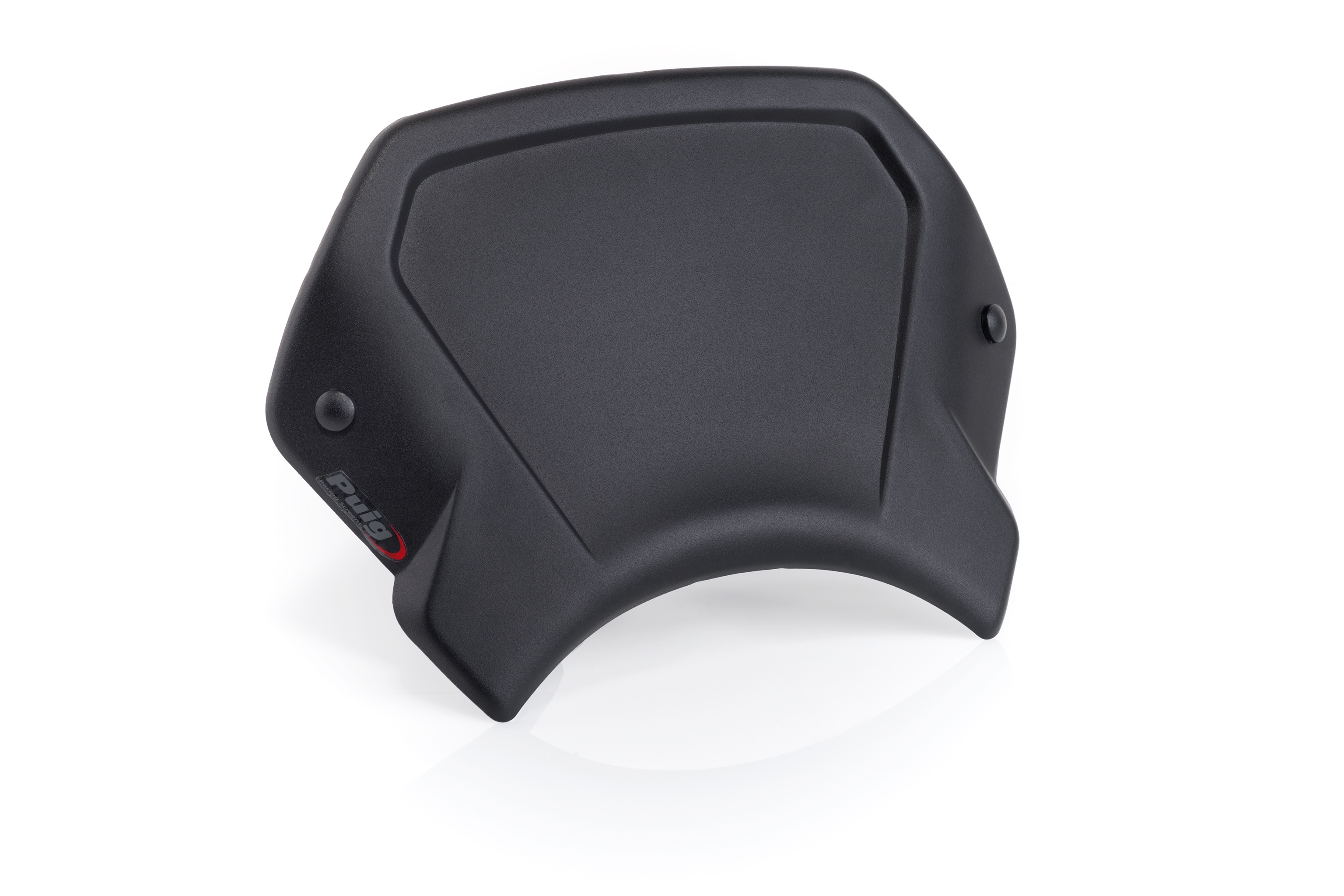 Windshield PUIG FRONTAL PLATE 22224N Crni aluminium