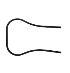 Windshield rubber RMS 142640220 for PIAGGIO/VESPA PK 50 1985-1990, PIAGGIO/VESPA PK 125 1986-1989