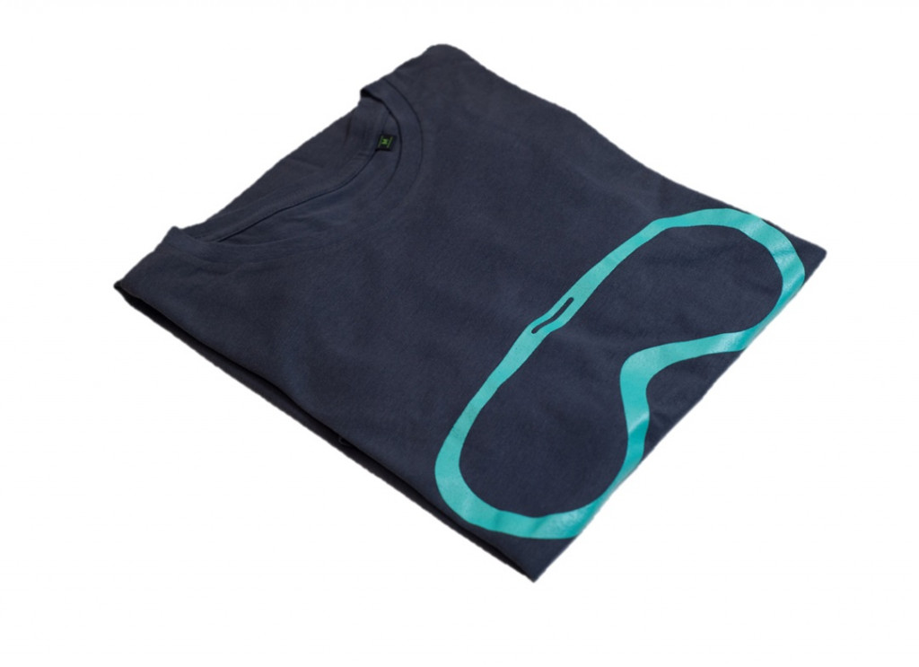 T-Shirt ARIETE WABI 14907-GM grey/turquoise M