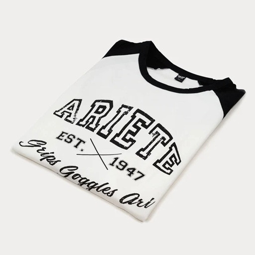 T-Shirt ARIETE LONG 14908-LBL Black and White L