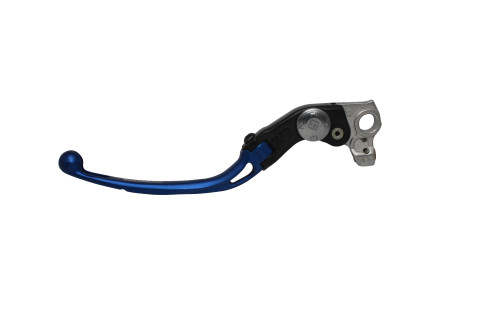 Adjustable folding lever ACCOSSATO LV010 in aluminium for original clutch master cylinders plavi