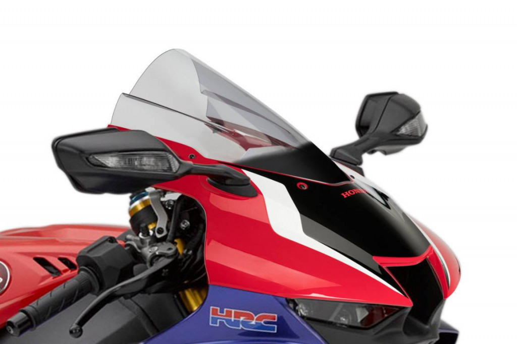 Windscreen PUIG Z-RACING 20313H smoke for HONDA CBR 1000 RR Fireblade 2020, HONDA CBR 1000 RR-R Fireblade 2020-2024