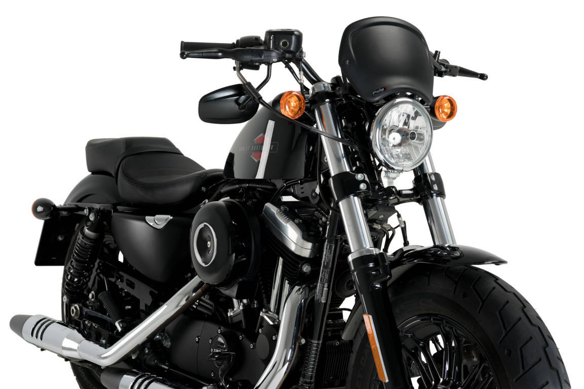 Windshield PUIG FRONTAL PLATE 20399J matt black