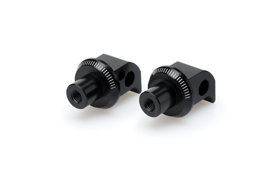 Footpeg adapters PUIG 20445N Crni for YAMAHA MT-07 Tracer / Tracer 700 2020, YAMAHA Tracer 7 2021-2024