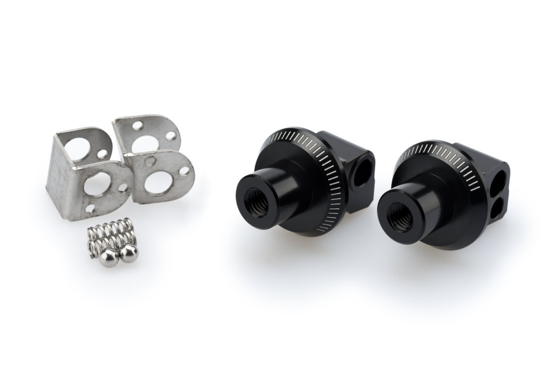 Footpeg adapters PUIG 20454N Crni for KTM Super Duke 1290 / R 2020-2024, KTM Super Duke 1390 R / R EVO 2024-2026