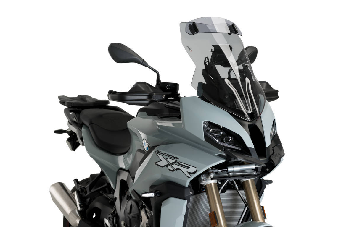 Windscreen PUIG TOURING WITH VISOR 20456H smoke for BMW S 1000 XR 2020-2026, BMW M 1000 XR 2024-2025