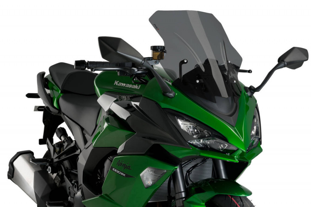 Windscreen PUIG RACING 20471F dark smoke for KAWASAKI Z 1000 SX 2010-2019, KAWASAKI Ninja 1000 SX 2020-2024