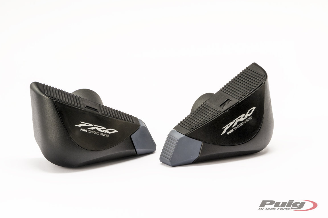 Frame sldiers PUIG PRO 20458N black with grey rubber