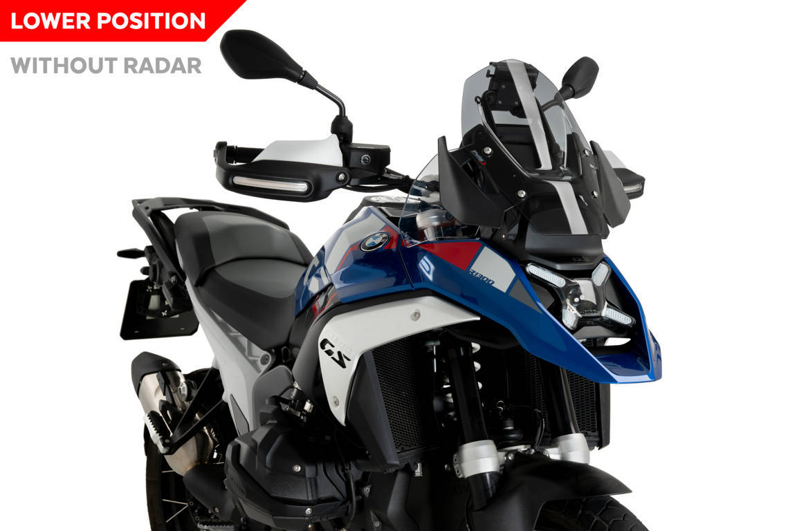 Windscreen PUIG SPORT 21839H smoke for BMW R 1300 GS 2023-2026, BMW R 1300 GS Adventure 2024-2026