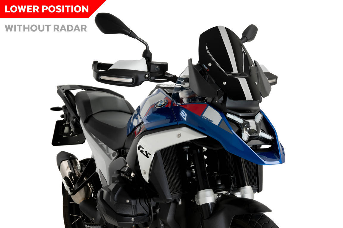 Windscreen PUIG SPORT 21839N Crni