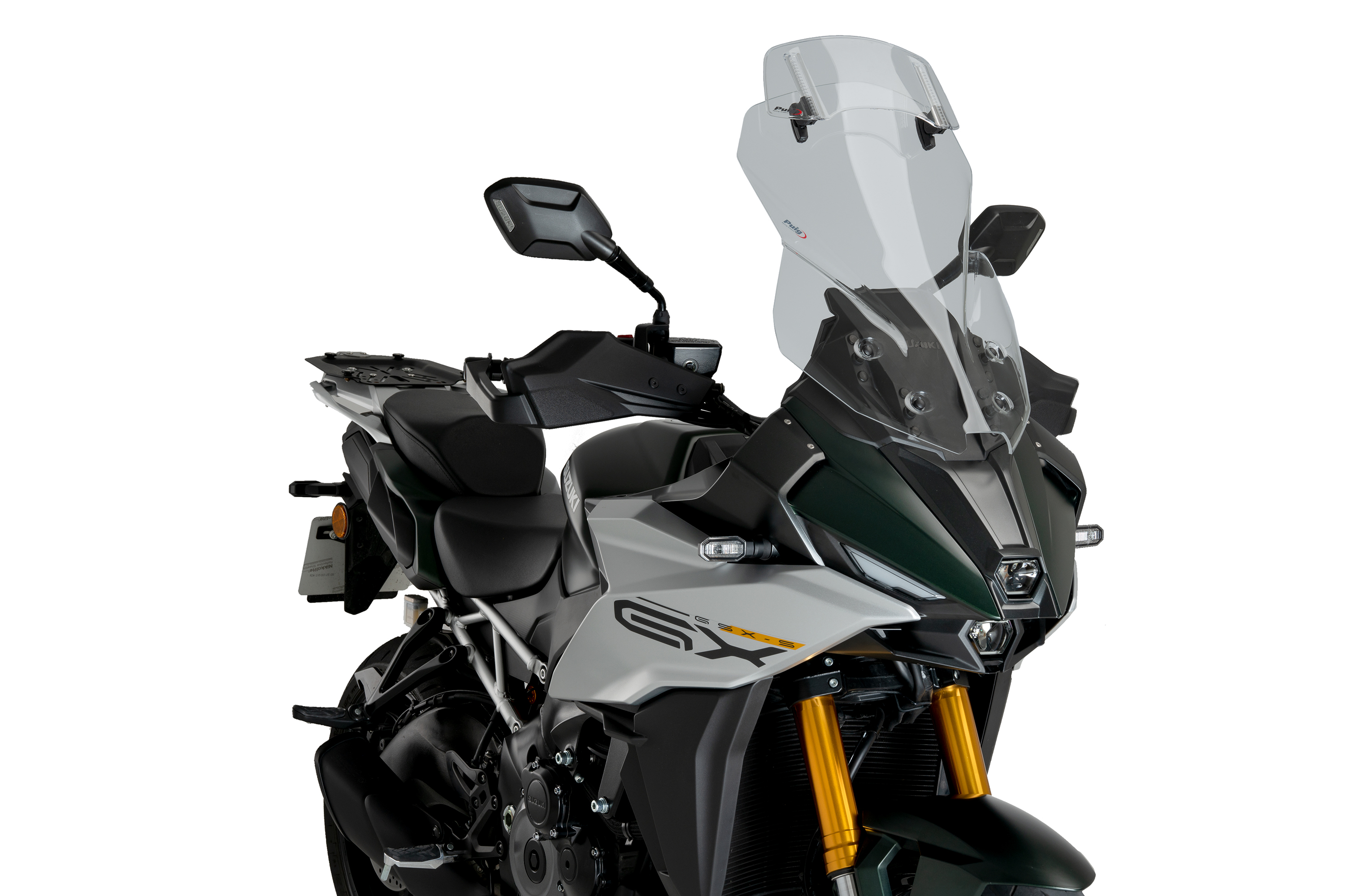 Windscreen PUIG TOURING WITH VISOR 21989H smoke for SUZUKI GSX-S 1000 GX 2024