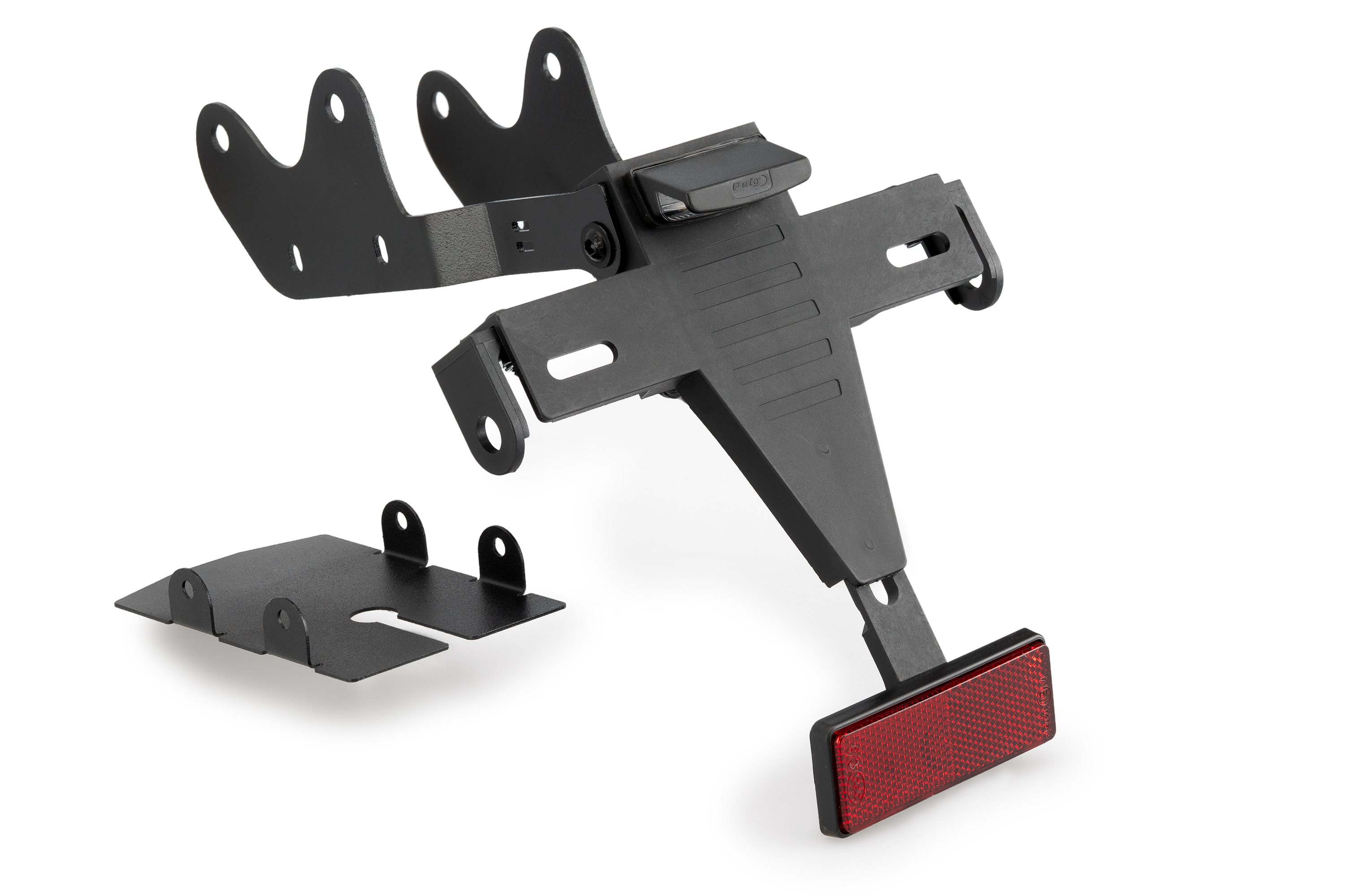 Adjustable license support PUIG 22094N Crni