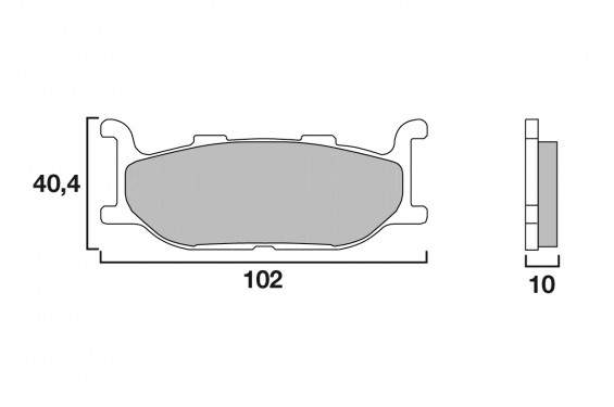 Radial brake caliper ACCOSSATO PZ004 forged monoblock 108 mm distance with pistons in aluminium