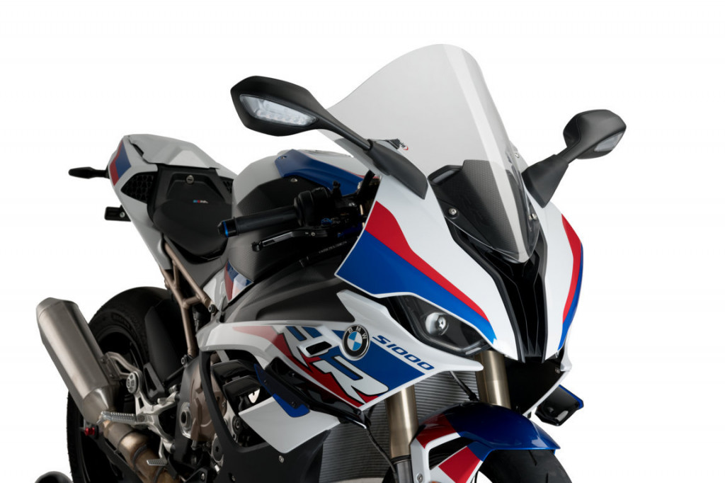 Windscreen PUIG RACING 3641W clear for BMW S 1000 RR 2019-2025, BMW M 1000 RR 2021-2022