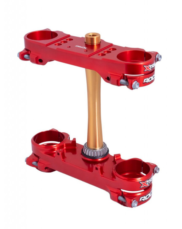 Triple clamps X-TRIG ROCS TECH 40401007 crven 24mm