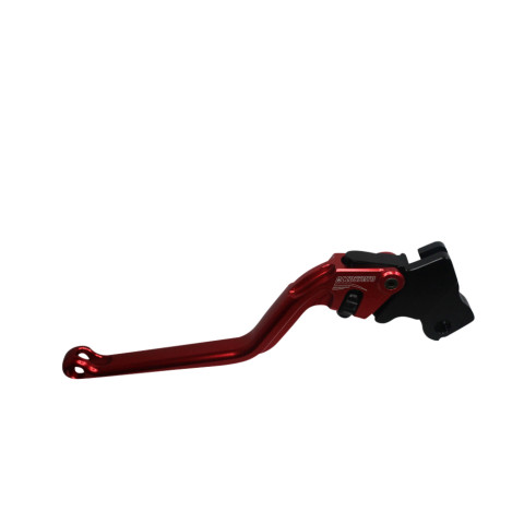 Clutch Lever ACCOSSATO ESD082 fixed CNC-worked aluminium, red
