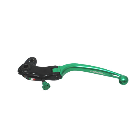 Folding lever ACCOSSATO LV016 in aluminium for ACCOSSATO full clutch green