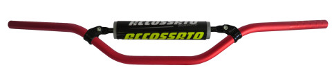 Handlebar ACCOSSATO aluminium, 22 mm crven