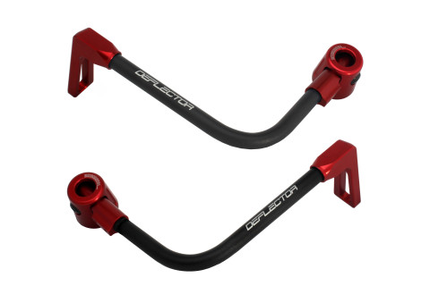Lever guard ACCOSSATO DE003 with black hose and joint right + left , aluminium