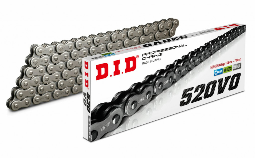 VO series O-Ring chain D.I.D Chain 520V0 114 L Black/Black