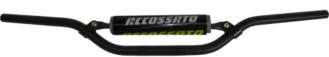 Handlebar ACCOSSATO aluminium, 22 mm Crni